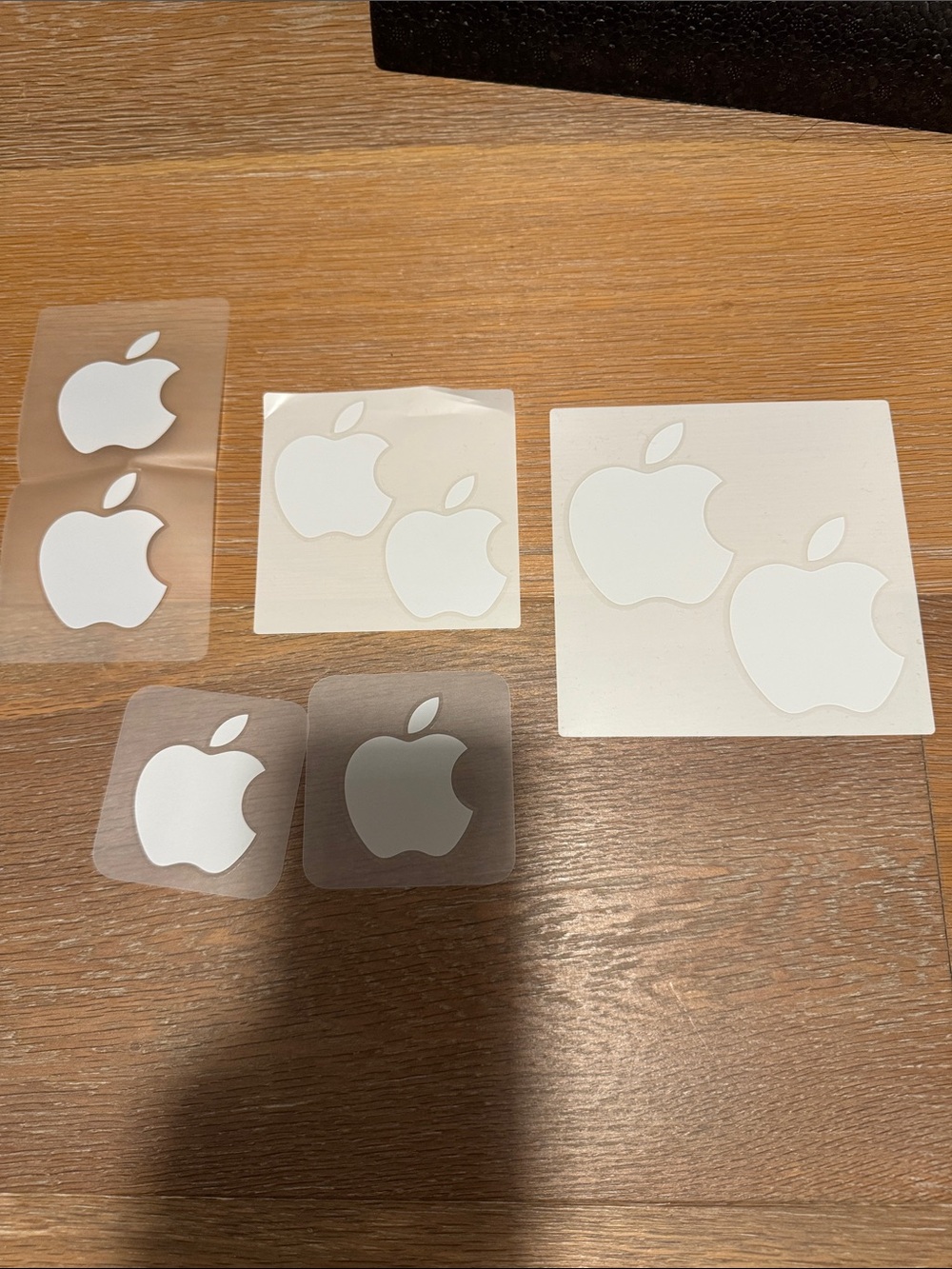 Apple logo sticker bundle assortment of 6